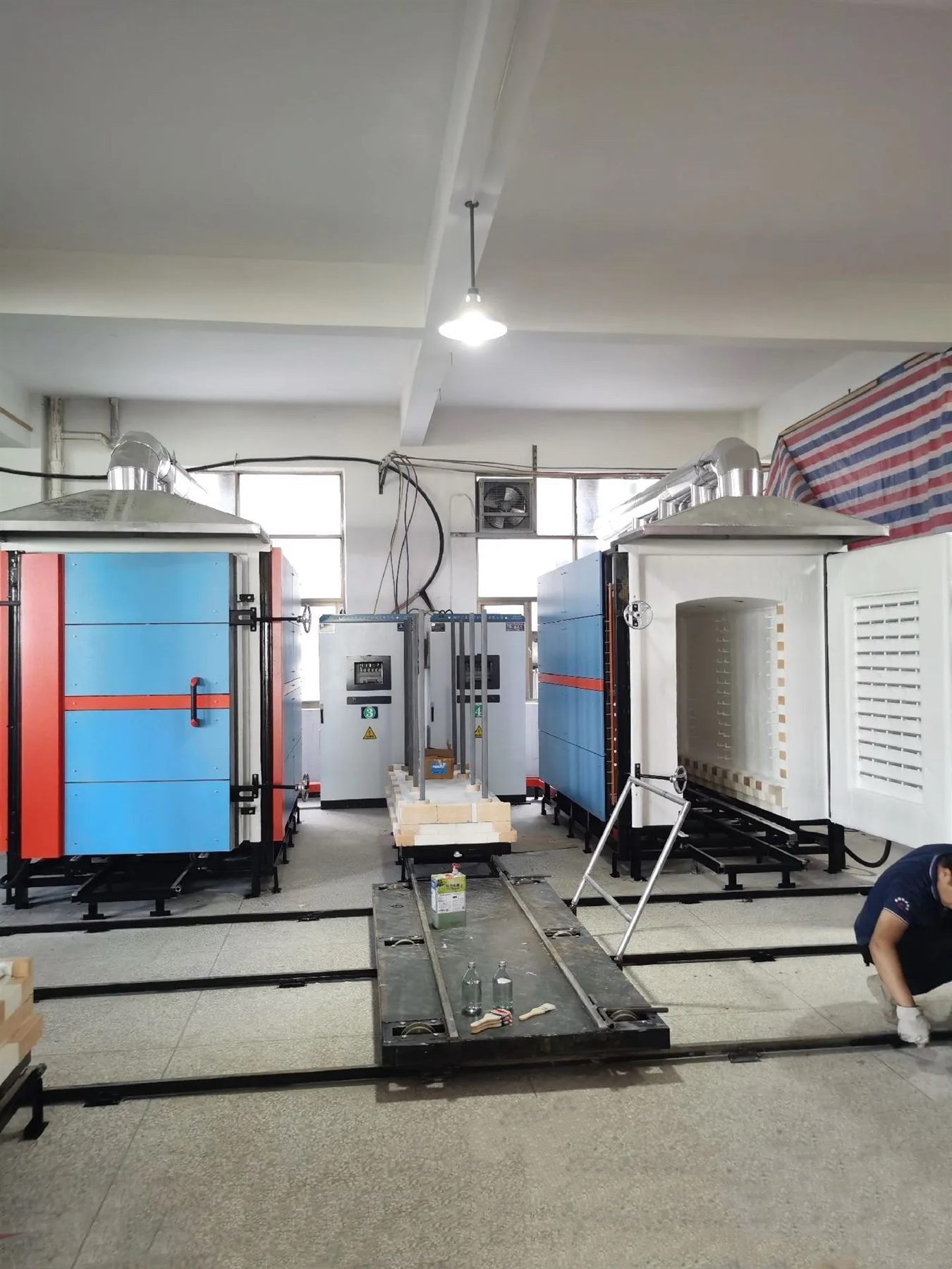 Wide view of kiln room equipment in YONGXI factory