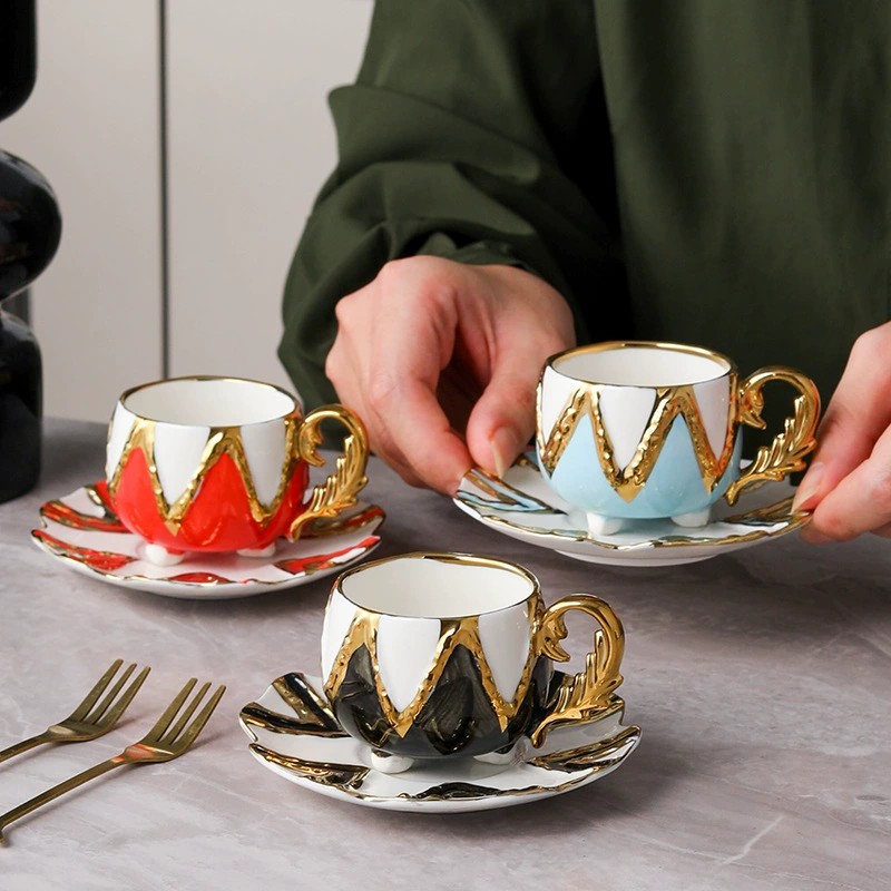 Product Agate Pattern Cup And Saucer Main