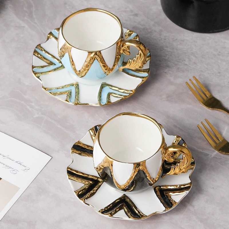 Product Agate Pattern Cup And Saucer Thumb 1