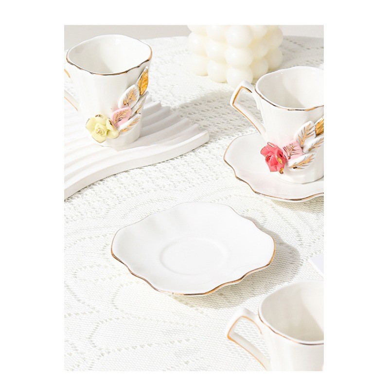 Product Angular Floral Cup And Saucer Thumb 1