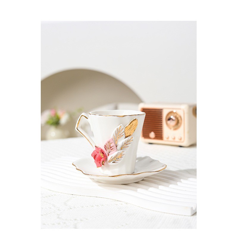 Product Angular Floral Cup And Saucer Thumb 2