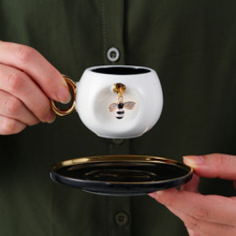 Product Bee Motif Cup And Saucer Thumb 1