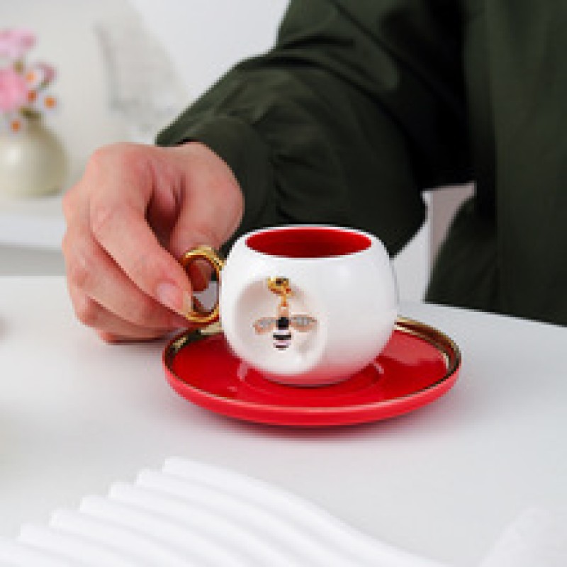 Product Bee Motif Cup And Saucer Thumb 2