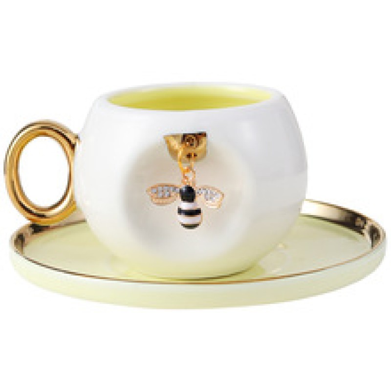 Product Bee Motif Cup And Saucer Thumb 3