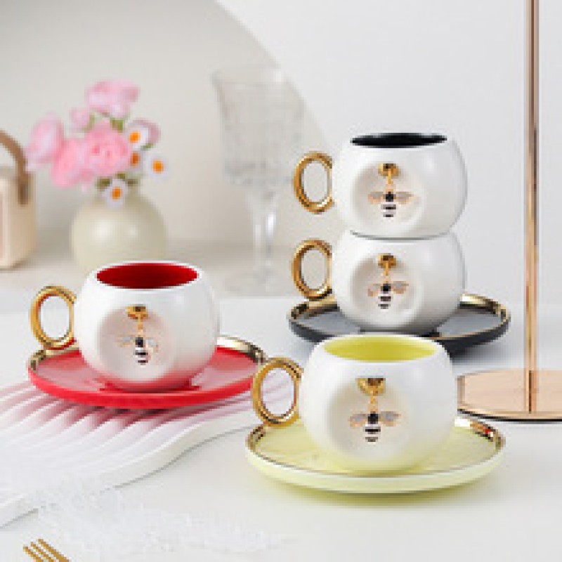 Product Bee Motif Cup And Saucer Thumb 4