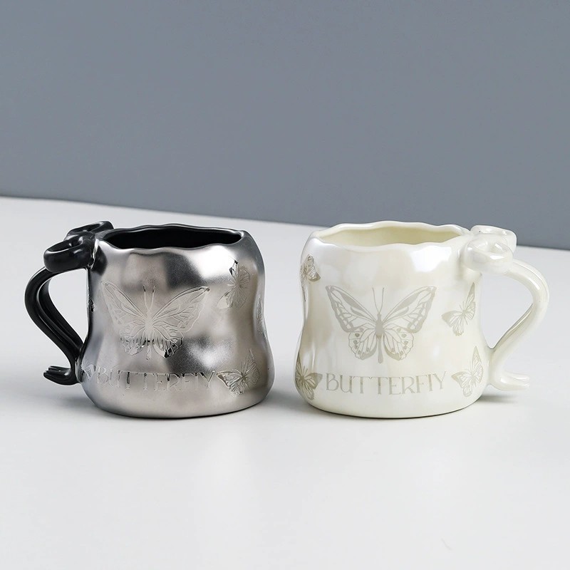 Product Bow Handle Ceramic Mug Thumb 3