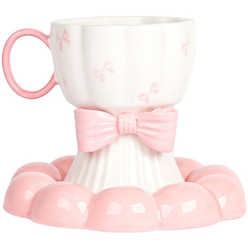 Product Bow Pattern Ceramic Mug Thumb 3