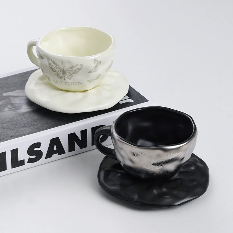 Product Butterfly Motif Cup And Saucer Set Thumb 1