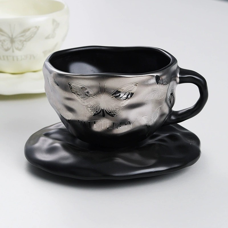 Product Butterfly Motif Cup And Saucer Set Thumb 3
