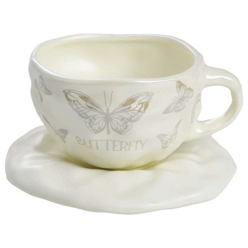 Product Butterfly Motif Cup And Saucer Set Thumb 4