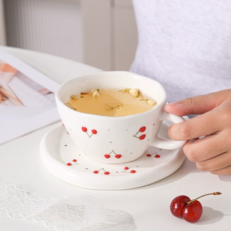 Product Cherry Pattern Cup And Saucer Thumb 1