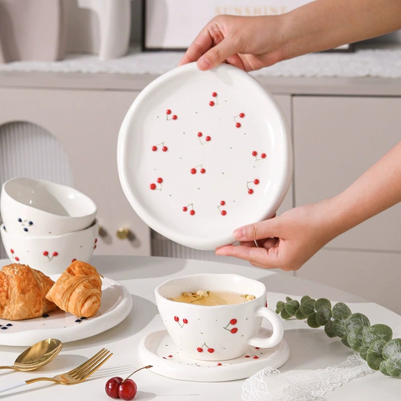 Product Cherry Pattern Cup And Saucer Thumb 2