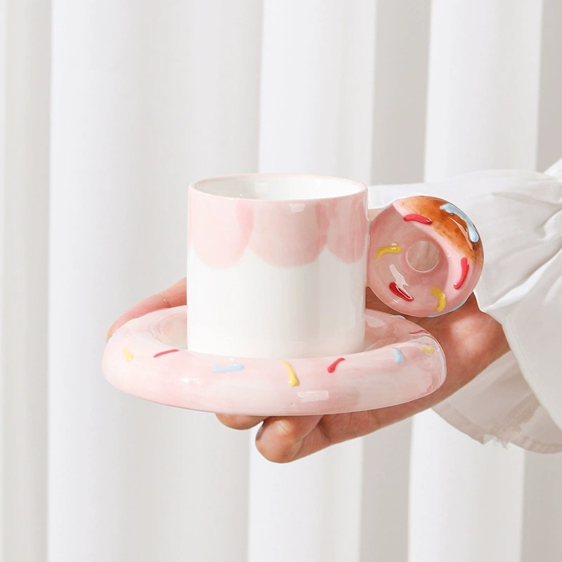 Product Donut Motif Espresso Cup And Saucer Thumb 2