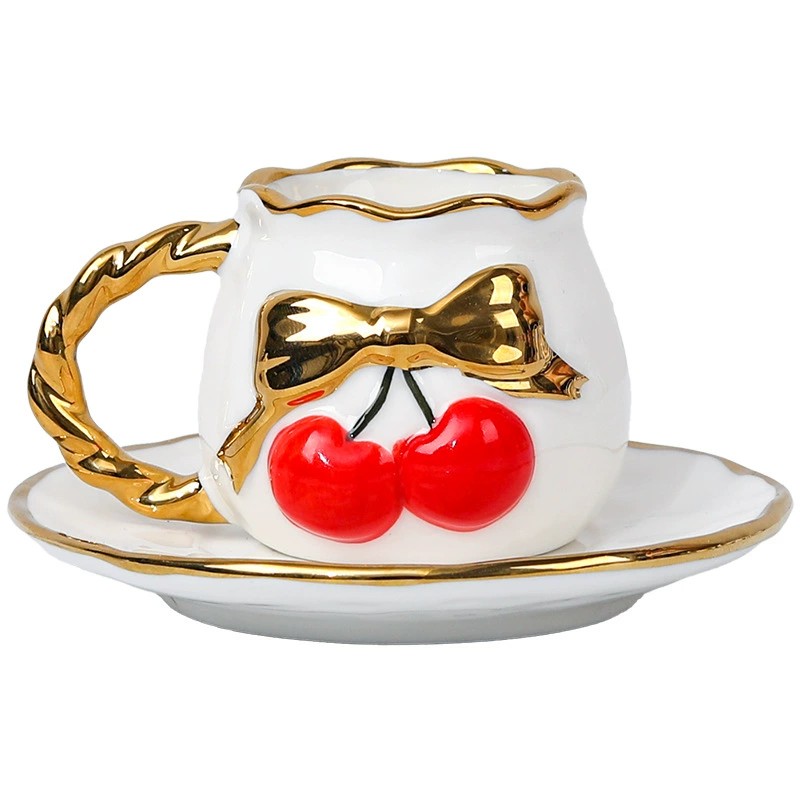 Product Embossed Cherry Espresso Cup Thumb 4