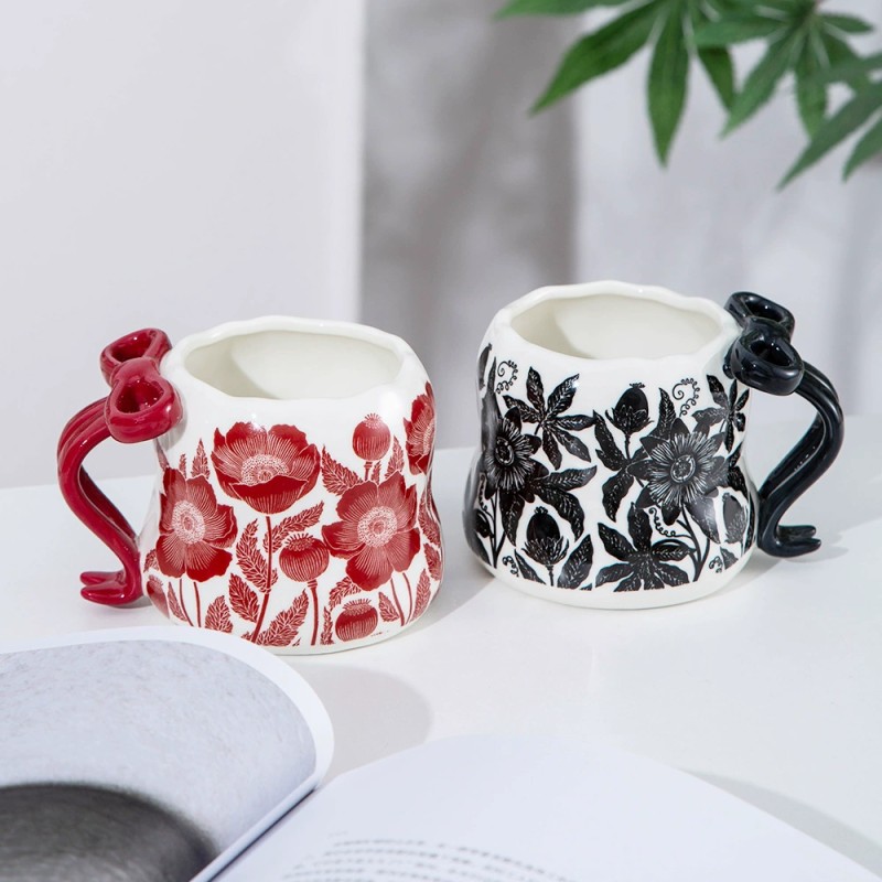 Product Embossed Couple Ceramic Mug Main