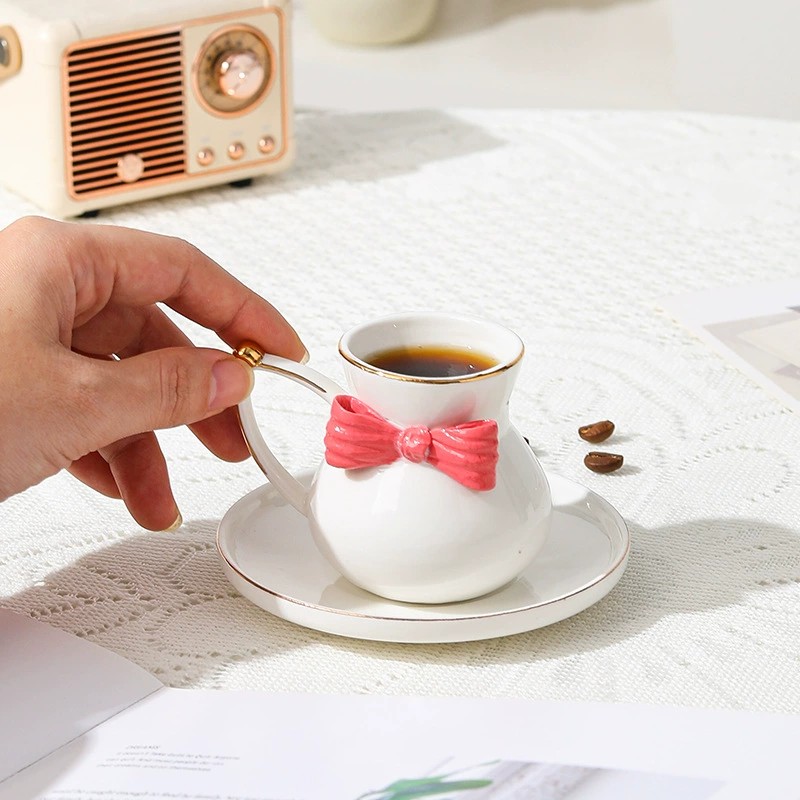 Product Hand Formed Bow Cup And Saucer Main