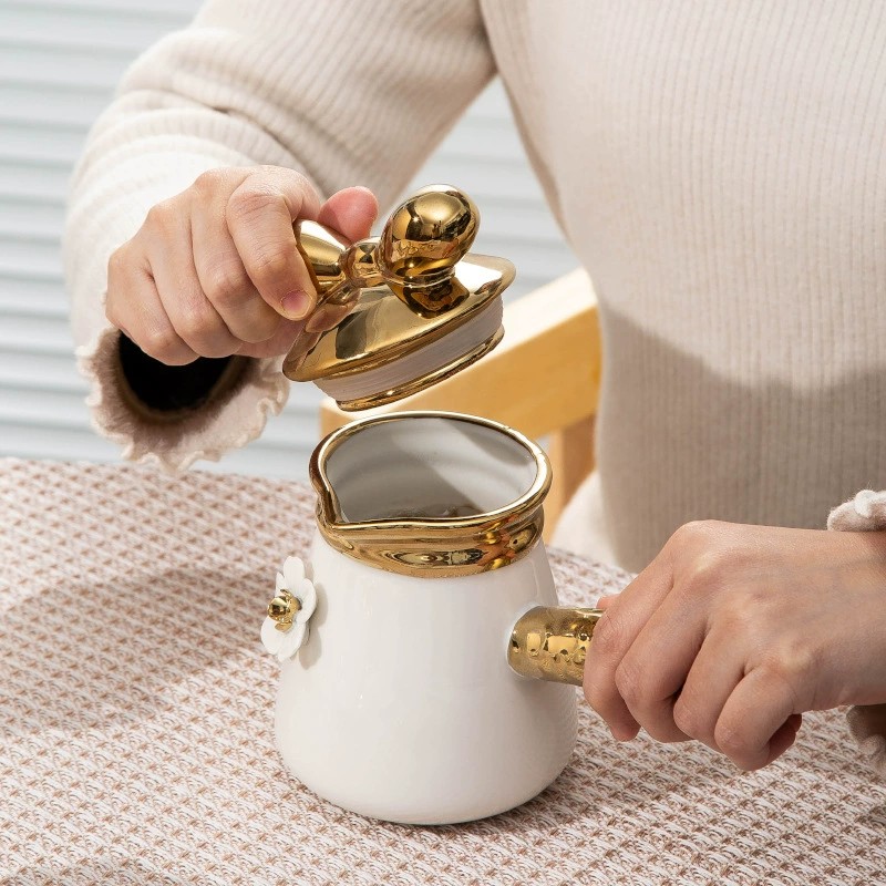 Product Hand Formed Floral Coffee Pot Set Thumb 1