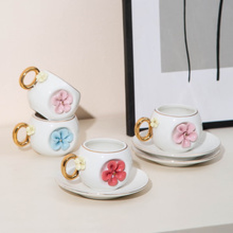 Product Hand Formed Flower Cup And Saucer Thumb 1