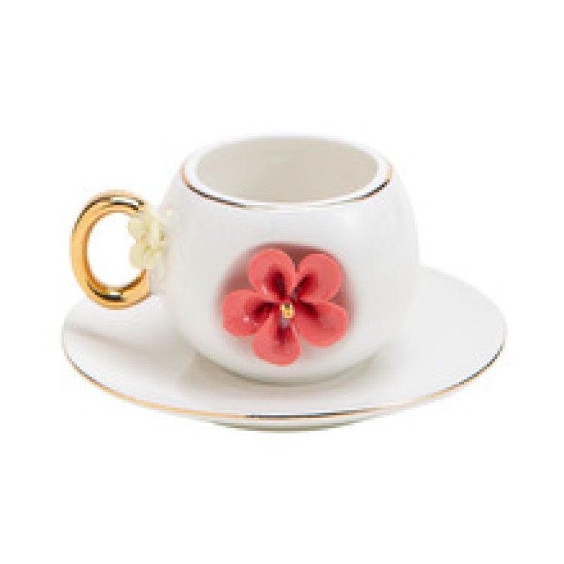 Product Hand Formed Flower Cup And Saucer Thumb 3