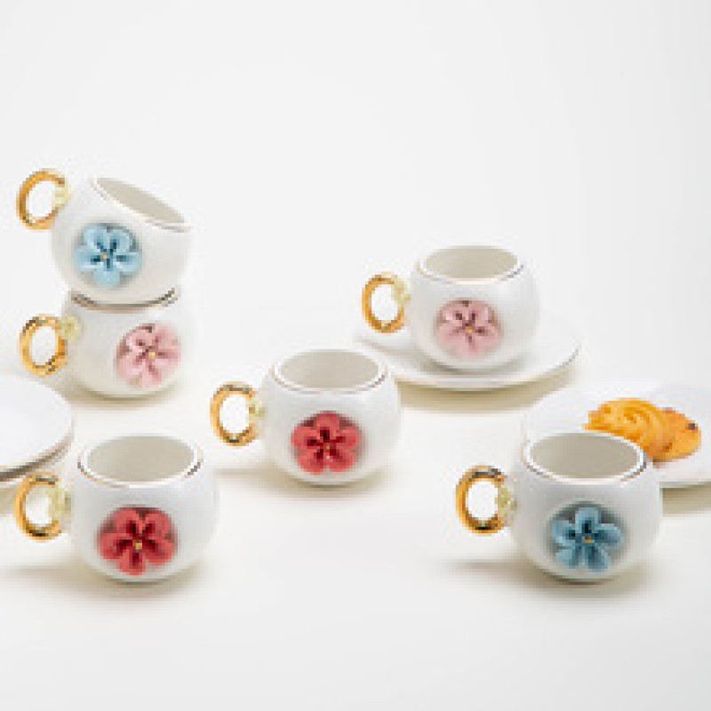 Product Hand Formed Flower Cup And Saucer Thumb 4
