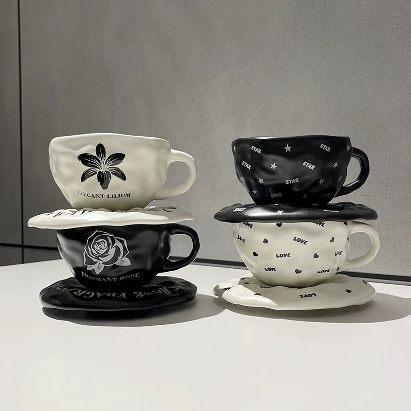 Product Irregular Wide Cup And Saucer Main