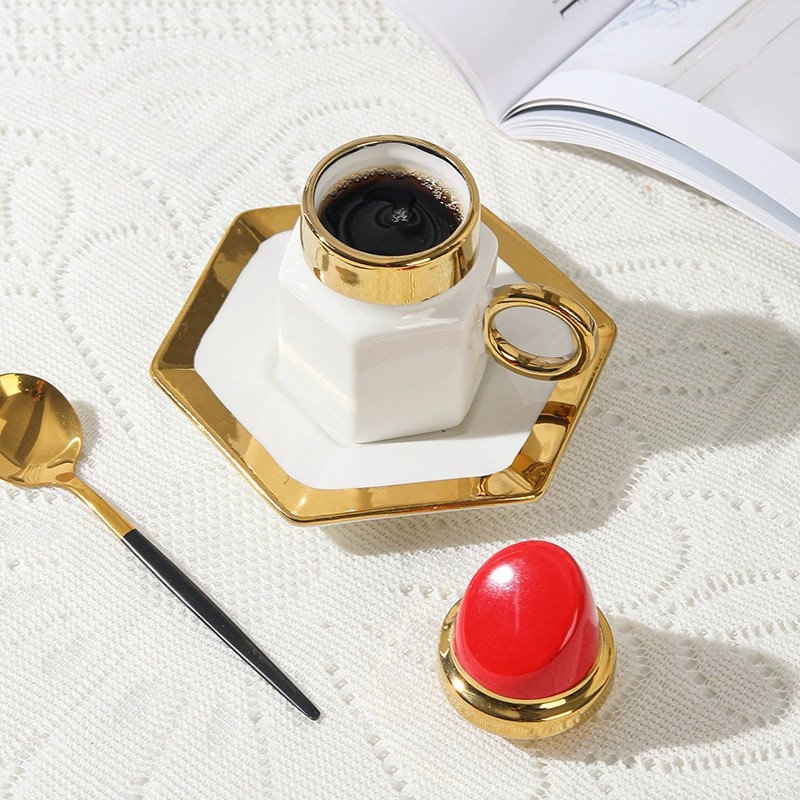 Product Lipstick Motif Espresso Cup And Saucer Thumb 1