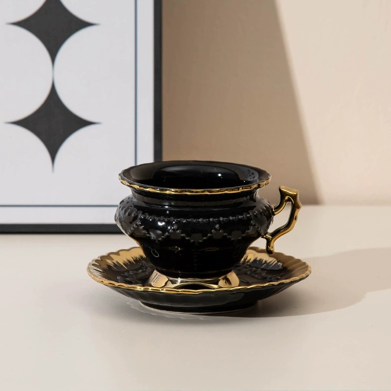 Product Metallic Accent Espresso Cup And Saucer Thumb 4