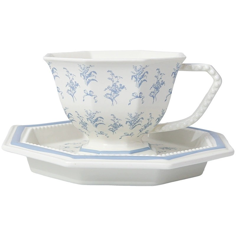 Product Octagonal Lily Of The Valley Cup And Saucer Thumb 2
