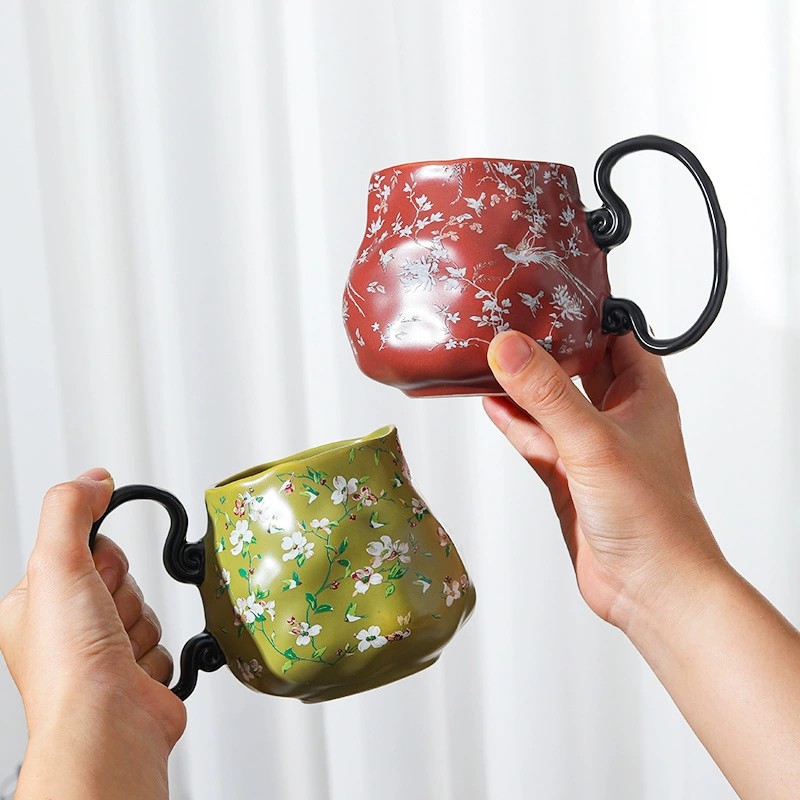 Product Retro Handle Ceramic Cup Thumb 3