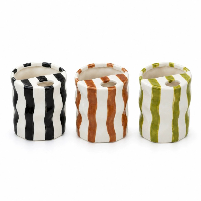 Product Retro Striped Ceramic Tumbler Thumb 2