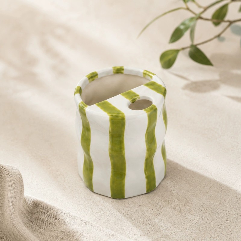 Product Retro Striped Ceramic Tumbler Thumb 4