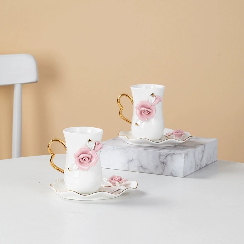 Product Rose Blossom Ceramic Mug And Saucer Thumb 1