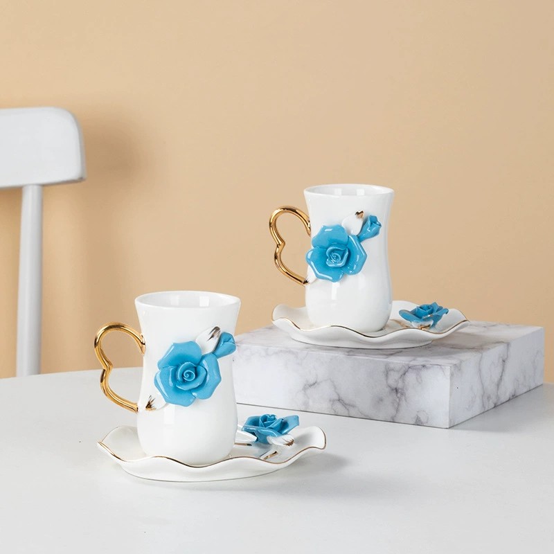 Product Rose Blossom Ceramic Mug And Saucer Thumb 2
