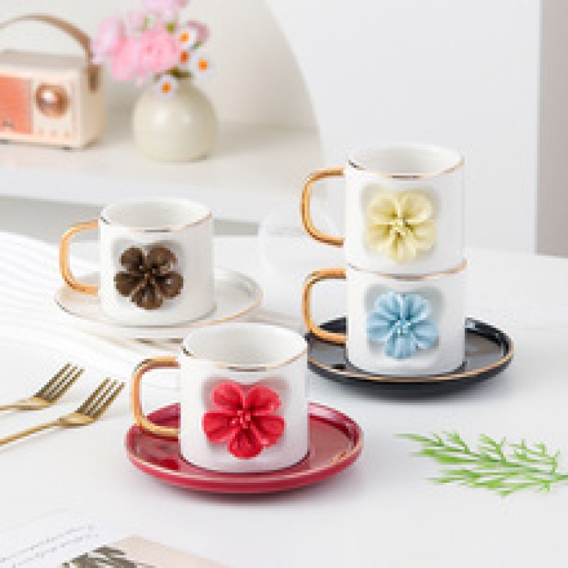 Product Sculpted Cherry Blossom Cup And Saucer Thumb 1