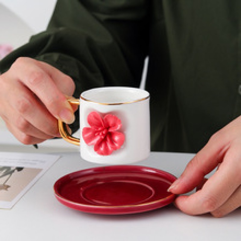 Product Sculpted Cherry Blossom Cup And Saucer Thumb 2