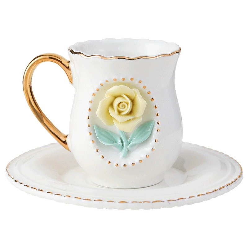 Product Sculpted Rose Blossom Cup And Saucer Thumb 2