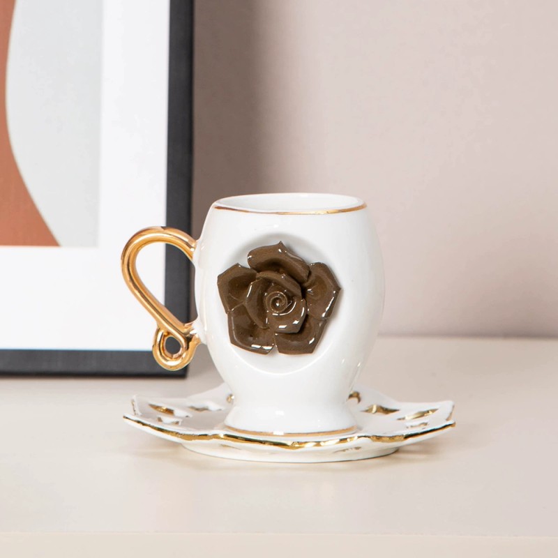 Product Sculpted Rose Ceramic Cup Thumb 2
