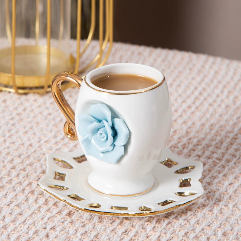 Product Sculpted Rose Ceramic Cup Thumb 3