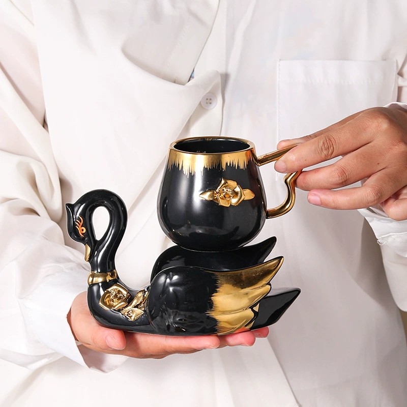 Product Swan Motif Cup And Saucer Set Thumb 2
