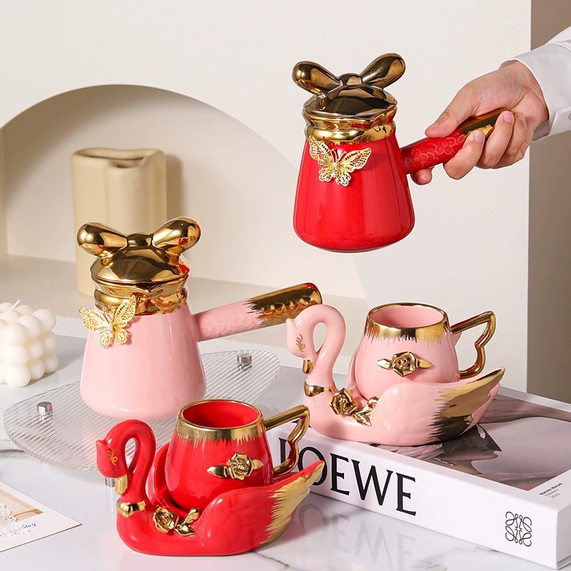 Product Swan Motif Cup And Saucer Set Thumb 3