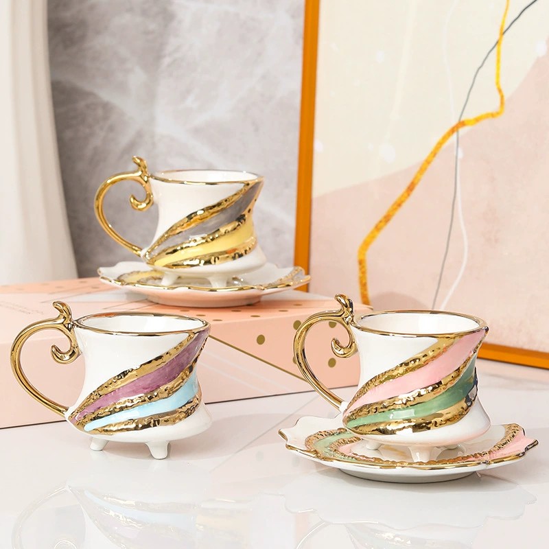 Product Swirl Color Cup And Saucer Main