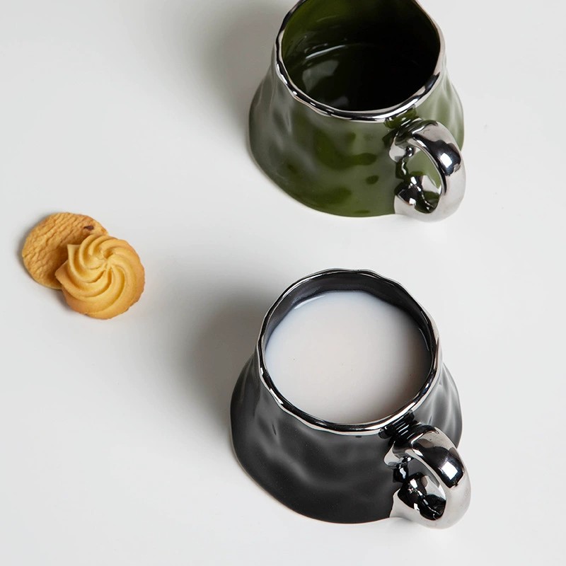 Product Textured Metallic Ceramic Mug Thumb 1