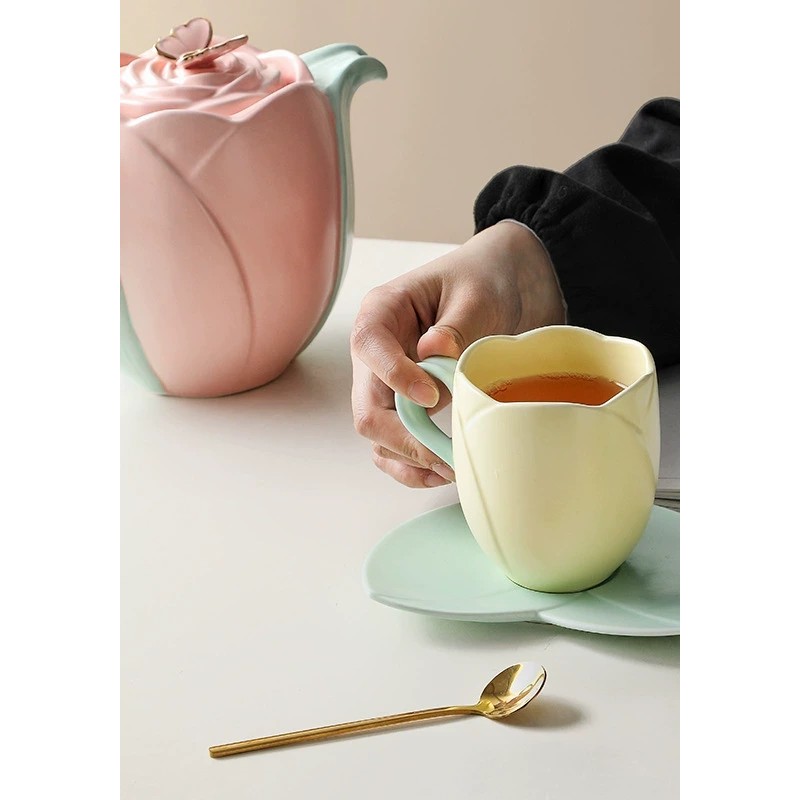 Product Tulip Ceramic Coffee Pot Set Thumb 3
