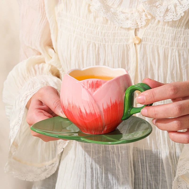 Product Tulip Petal Cup And Saucer Thumb 1