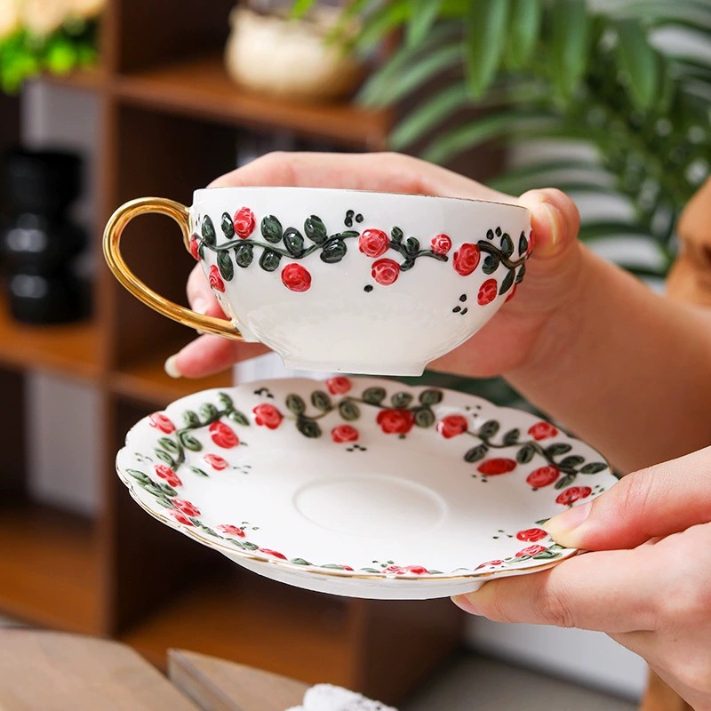Product Vintage Floral Cup And Saucer Thumb 1