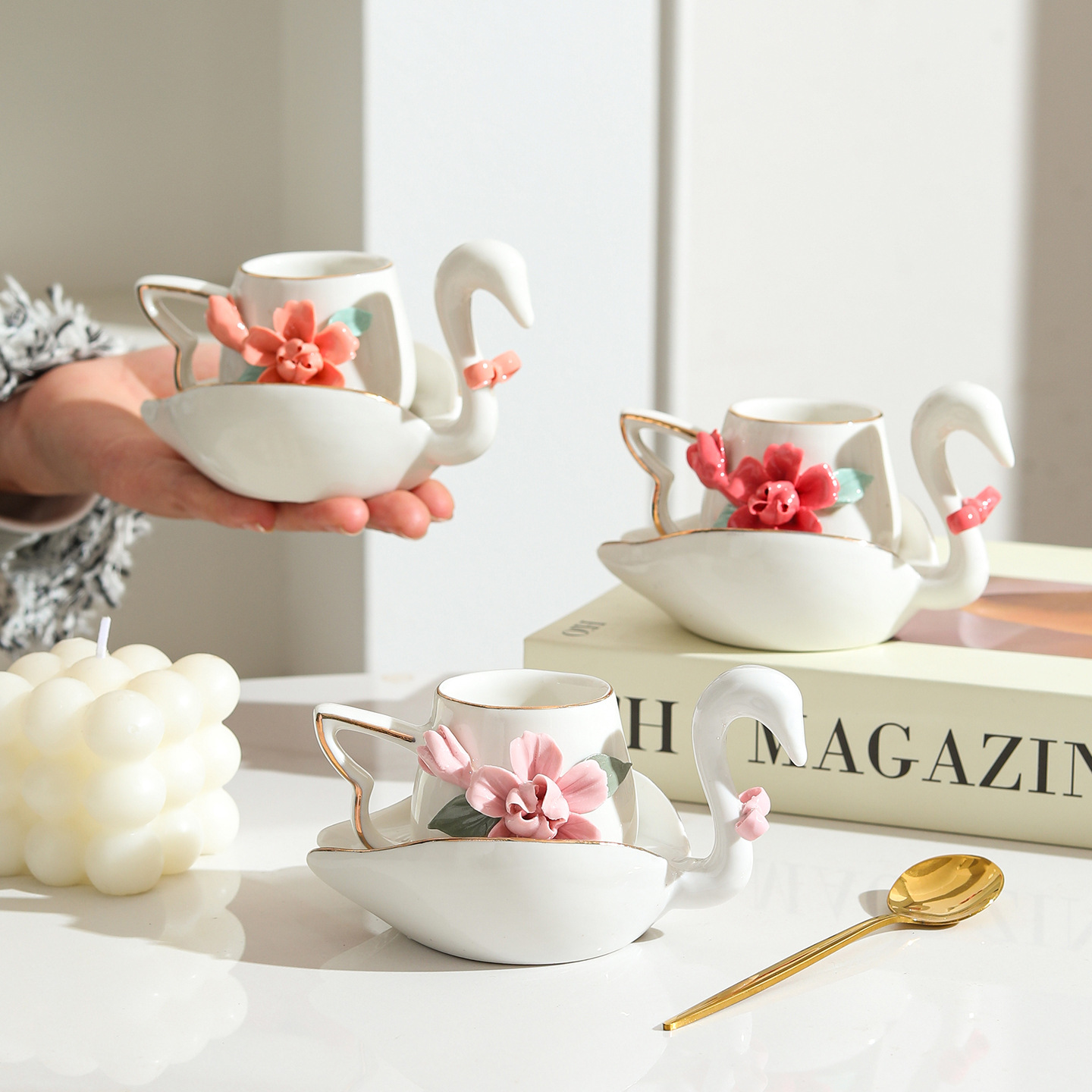 Ceramic tea-set decoration direction